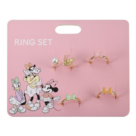 Disney Jewelry - NWT NEW Disney Minnie Mouse Adjustable Bow Rings Kawaii Pastel